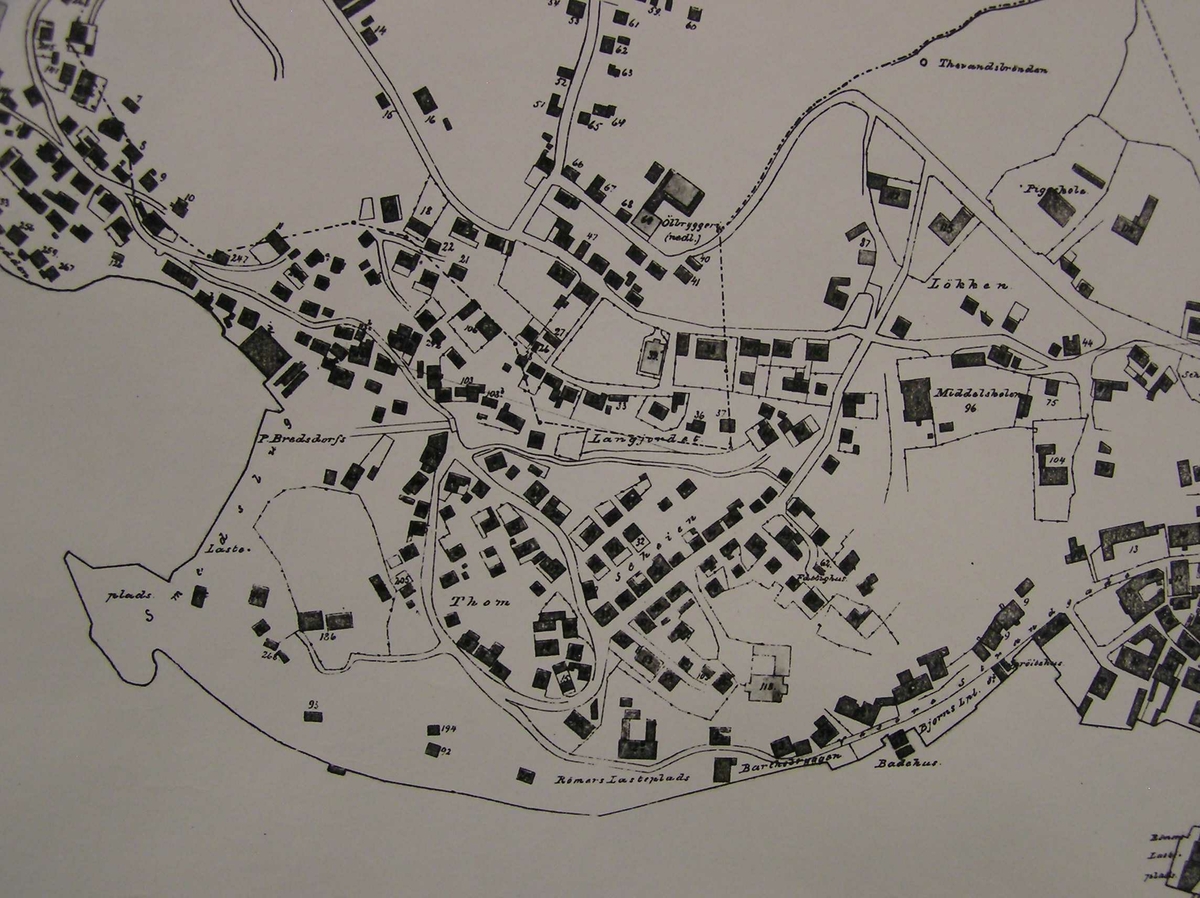 Kart over Kragerø byomrade