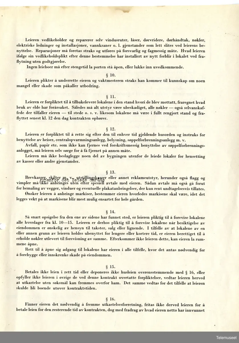3.7  IBM - Bygg og eiendomsavdeling -  leiekontrakt mellom Watson Business Machines A/S og A/S Rådhusgt 23. 9 april 1938