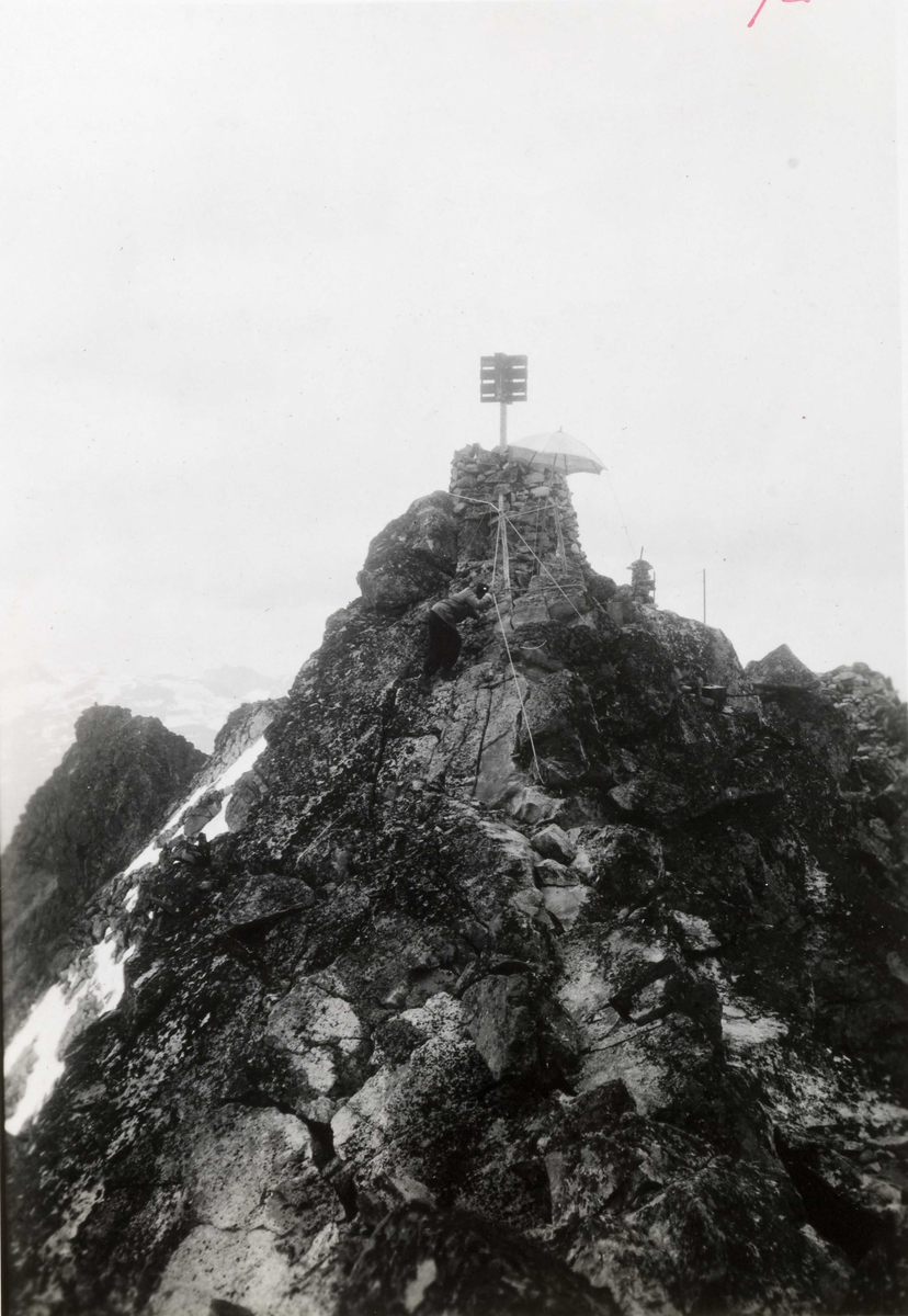 GEODESI. Triangulering: Jotunheimen, Dyrhaugstind.