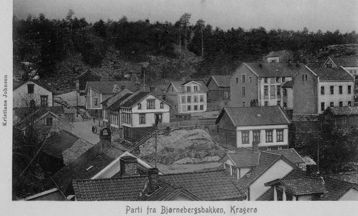 Postkortserie fra Kragerø før 1900, 10 stk