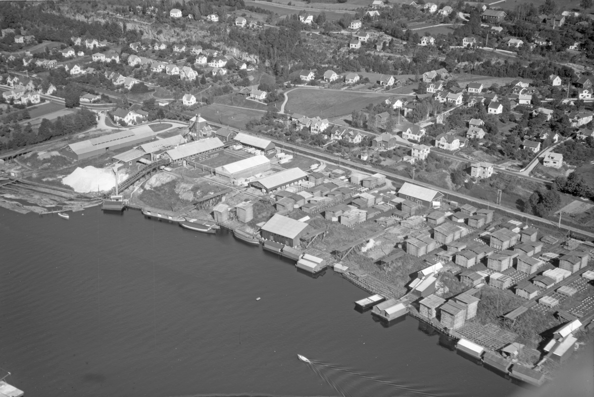 Ulike Widerø flyfoto fra Skien kommune, Borgestad og omegn 
