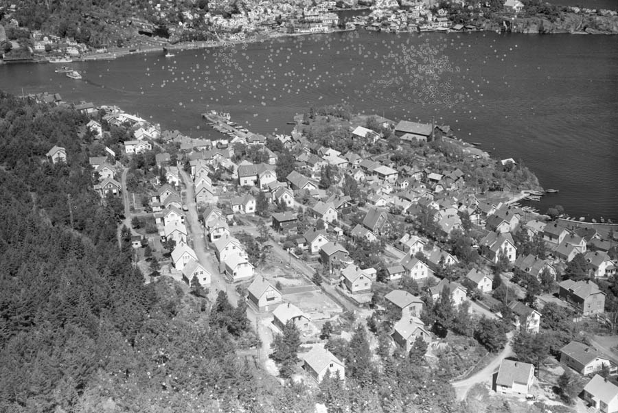 Ulike Widerø flyfoto fra Skien kommune 