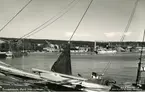 Hamnen i Örnsköldsvik. Vykort troligen från 1940-talet. S/S Aeolus vid kaj.