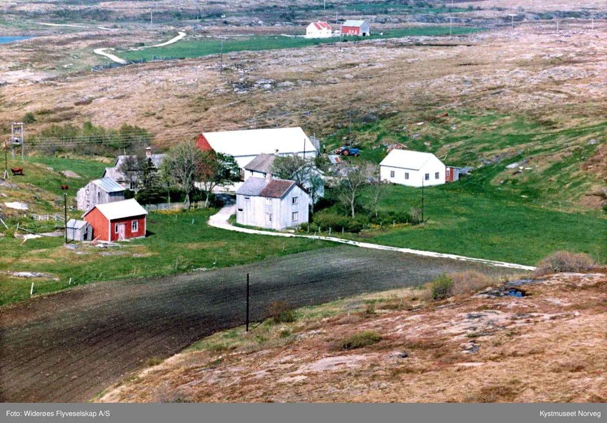 Flyfoto fra Fornes i Vikna kommune