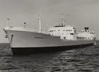 Tankmotorfartyget AMPHION av Stockholm på provresa i Öresund 1953.