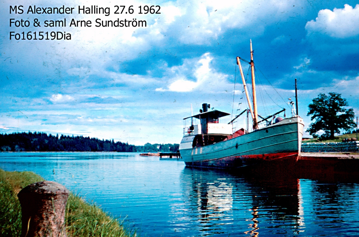 MS Alex. Halling 29.6 1962