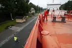 En resa med m/s Östanvik t o r  Lövholmen, Stockholm-Slite, Gotland 2011, fraktandes cement. En dokumentation av Arkivarie Eva Hult och fotograf Anneli Karlsson från Sjöhistoriska.