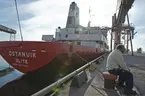 En resa med m/s Östanvik t o r  Lövholmen, Stockholm-Slite, Gotland 2011, fraktandes cement. En dokumentation av Arkivarie Eva Hult och fotograf Anneli Karlsson från Sjöhistoriska.