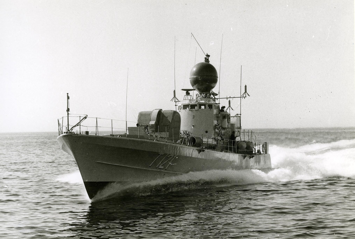Spica (T 121), första torpedbåten i den nya T 121 - T 126 serien.