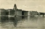 Stockholm, Norra Blasieholmen med Strand hotell.
Förl: Chr. Billegård, Stockholm. Import 649