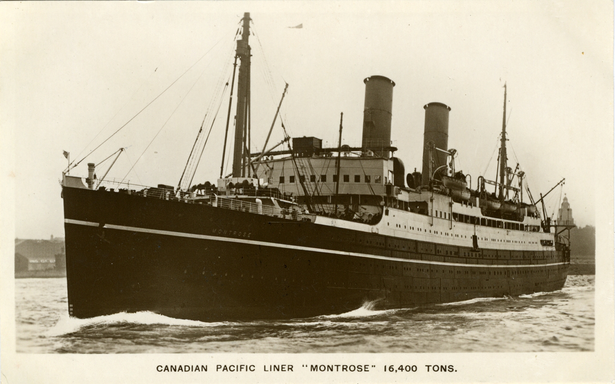 Canadian Pacific Liner "Montrose" 16,400 Tons