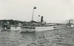 Skärgårdsbåtar i Stockholms skärgård vid H.KH. Margarethas ankomst till Stockholm 1905.