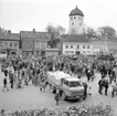 Färden med postdiligens till Morokulien startar; Uddevalla i november 1959