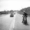 Trafikkontroll vid norra infarten till Uddevalla pingsten 1960