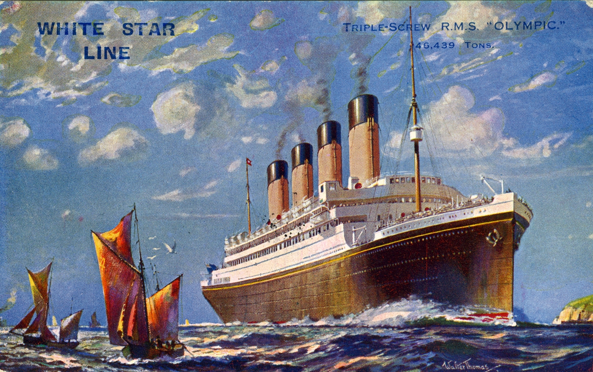 White Star Line. Triple-Screw R.M.S. "Olympic." 46,439 Tons.