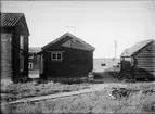 Friluftsmuseet Disagården under uppförande, Gamla Uppsala 1930  - 1931