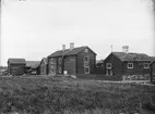 Gränbygården med Nyvlastugan på friluftsmuseet Disagården, Gamla Uppsala, Uppland, 1930