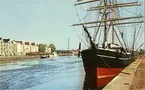 Gerda av Gävle, brigg 2-m, byggd i Gävle 1869.
Vykort daterat 30.10.1948.