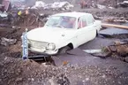 'cylinderskred, rotationsskred, skålskred ::  :: Ingår i serie med fotonr. 7033:1-168 med bilder från Tuveskredet som skedde 30 november 1977'