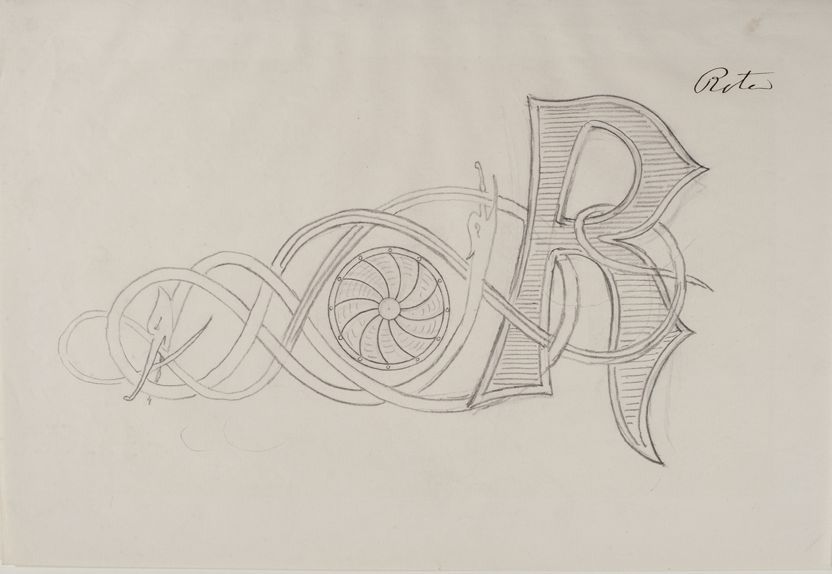 Stävornament för kanonbåten Rota.