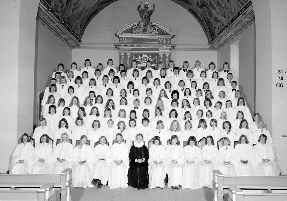 Konfirmasjon, Vang kirke, 1975.