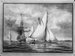 Då bilden återgavs i Kungl. Svenska Segel Sällskapet 1830-19