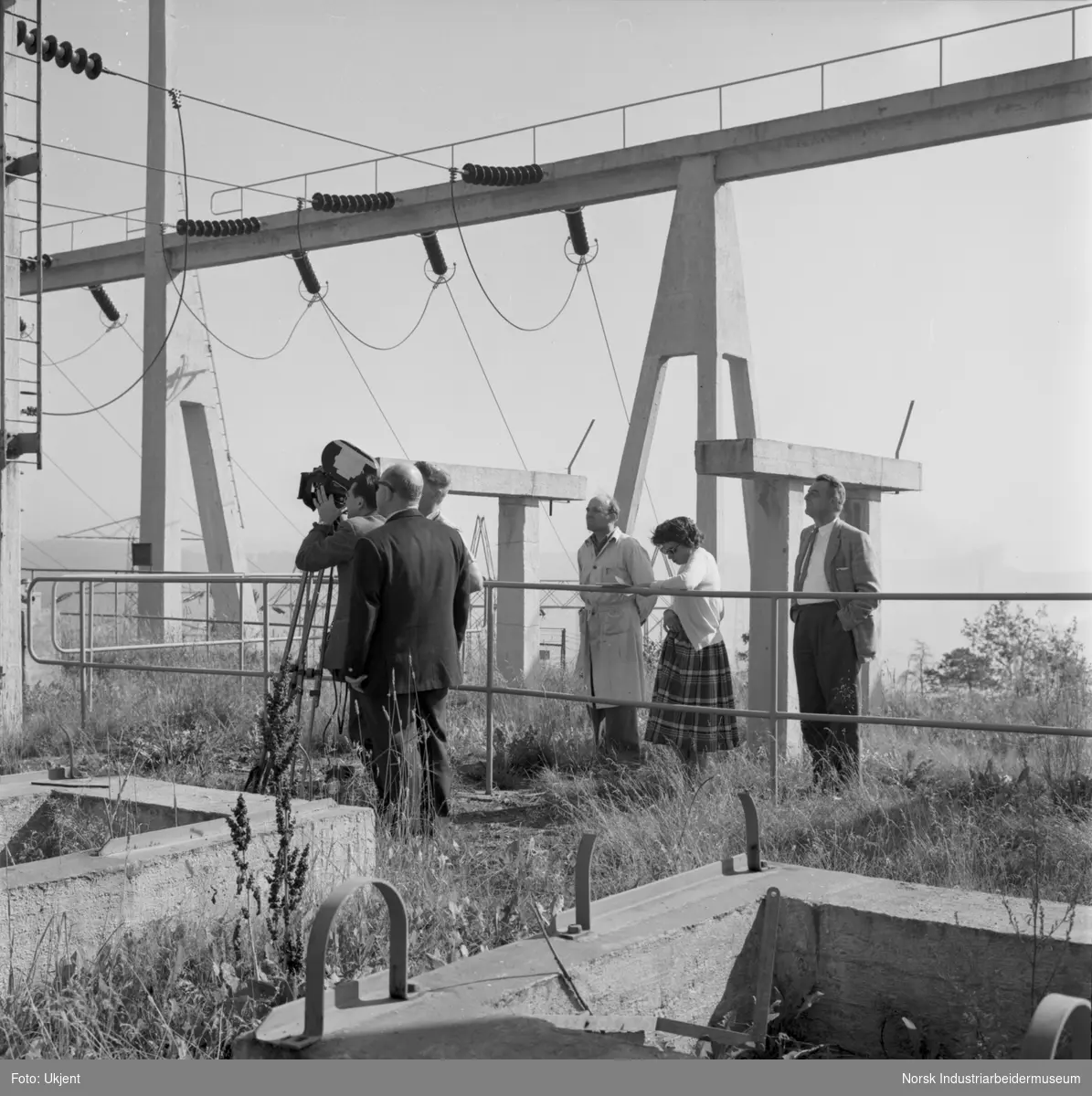 Foto fra "Marathon Newsreel" filmopptak fra Mg-produksjon. Fra transf. på Knardal.