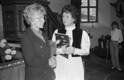 Helgmålsbön med musik i Kållereds kyrka, år 1983. Till vänst