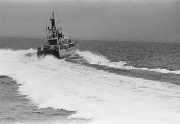 Torpedbåten T 141 Strömstad under gång.