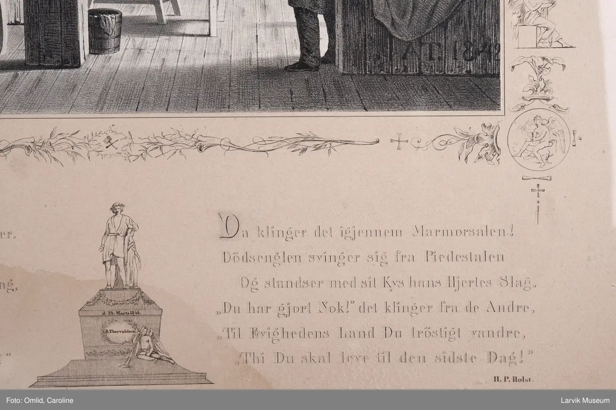 Interiør fra billedhuggeren Thorvaldsen's atelier