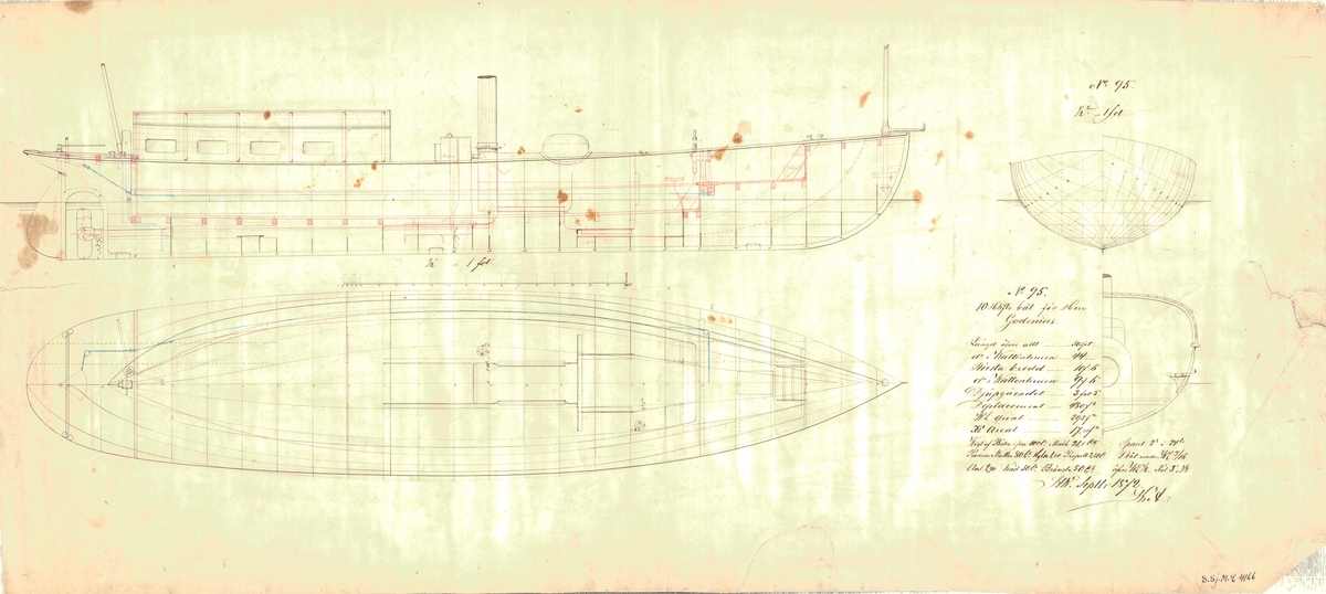 Profil och plan med spantruta