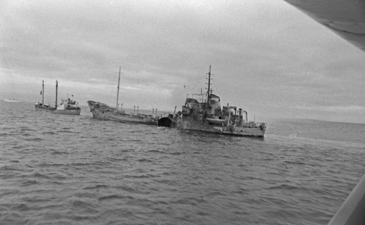 Makuroi - Eksplosjon - 16/6-1972. Flyfoto.