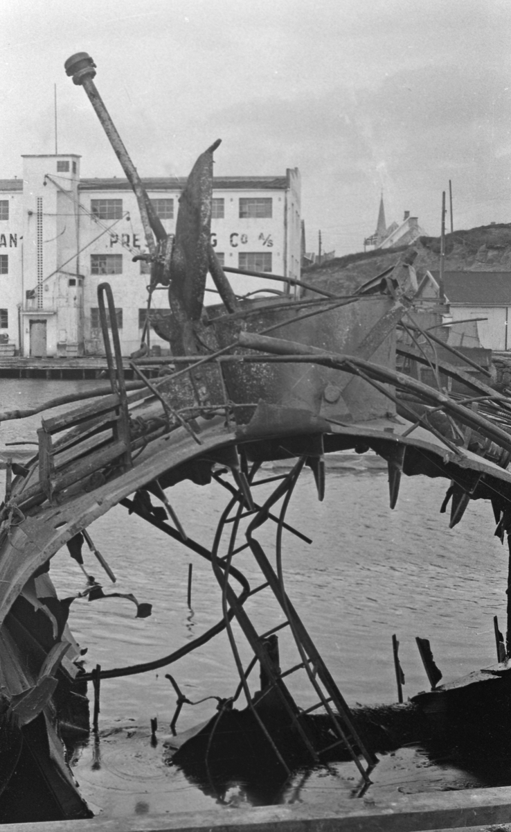 Makuroi - Eksplosjon - 16/6-1972. Flyfoto.