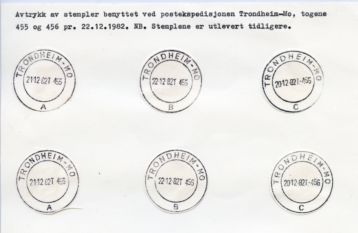 Stempelkatalog 7000 Trondheim (Trondhjem), Sør-Trøndelag