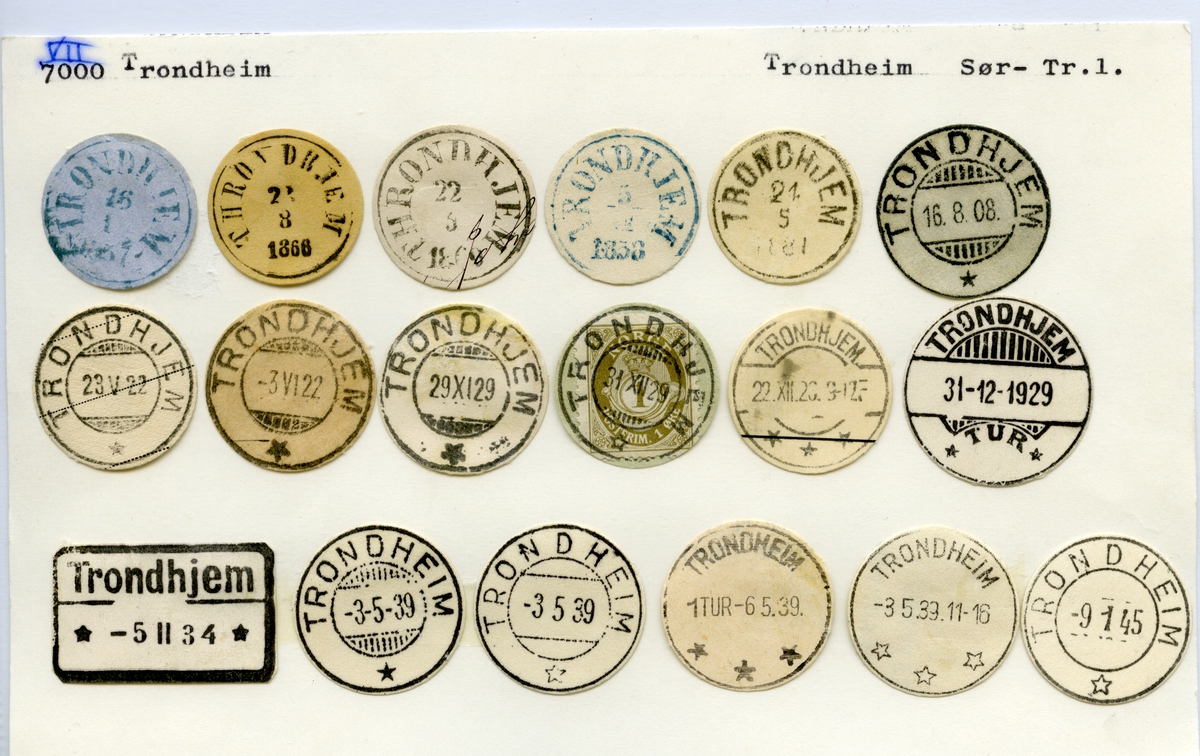 Stempelkatalog 7000 Trondheim (Trondhjem), Sør-Trøndelag