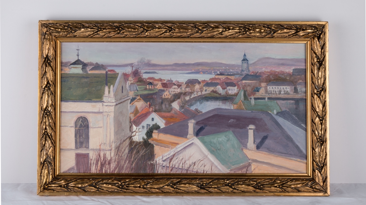 Utsikt fra museets tak (Stavanger Museum) mot byen / Vågen.