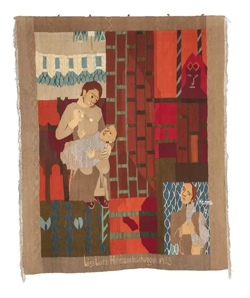 Hannah Ryggen, "Liselotte Hermann halshuggen" (1938). Foto: Anders S. Solberg