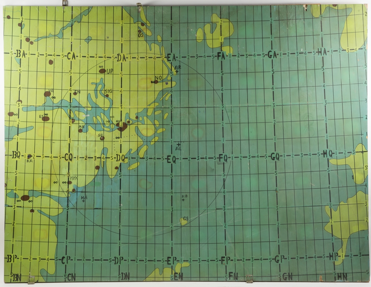 Lägeskarta, för upphägning på vägg i LFC. Två delad