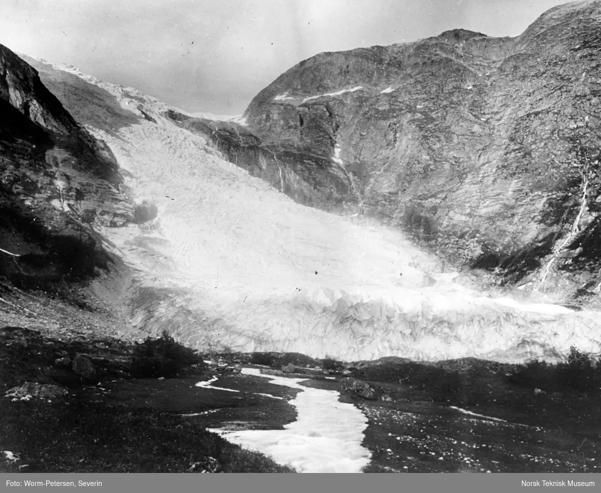 Landskapsbilde av en isbre