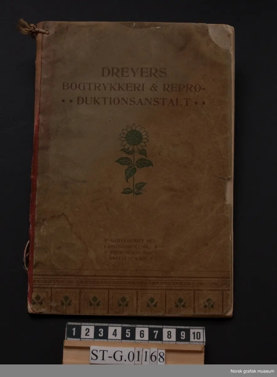 Reklamehefte for Dreyers Bogtrykkeri og Reproduktionsanstalt (klisjeanstalt)