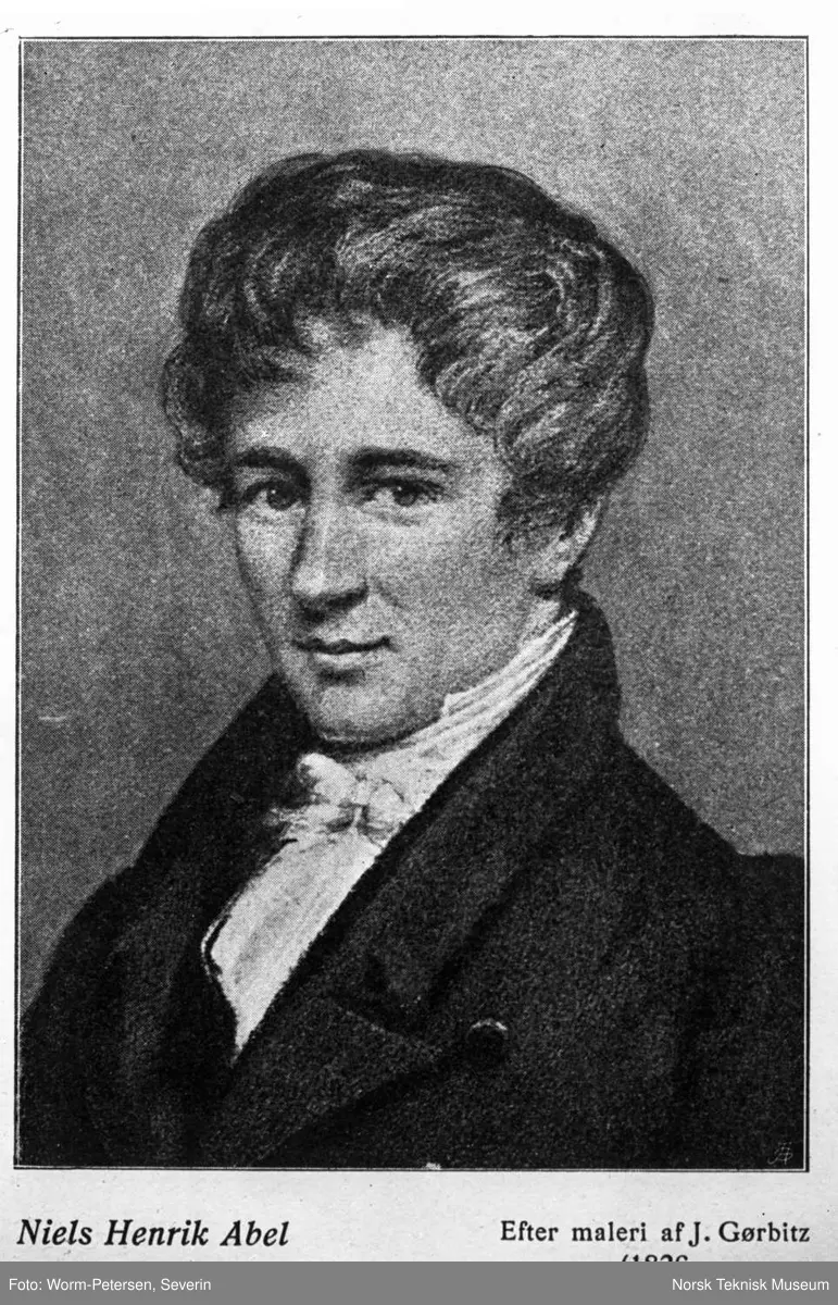Niels Henrik Abel - portrett