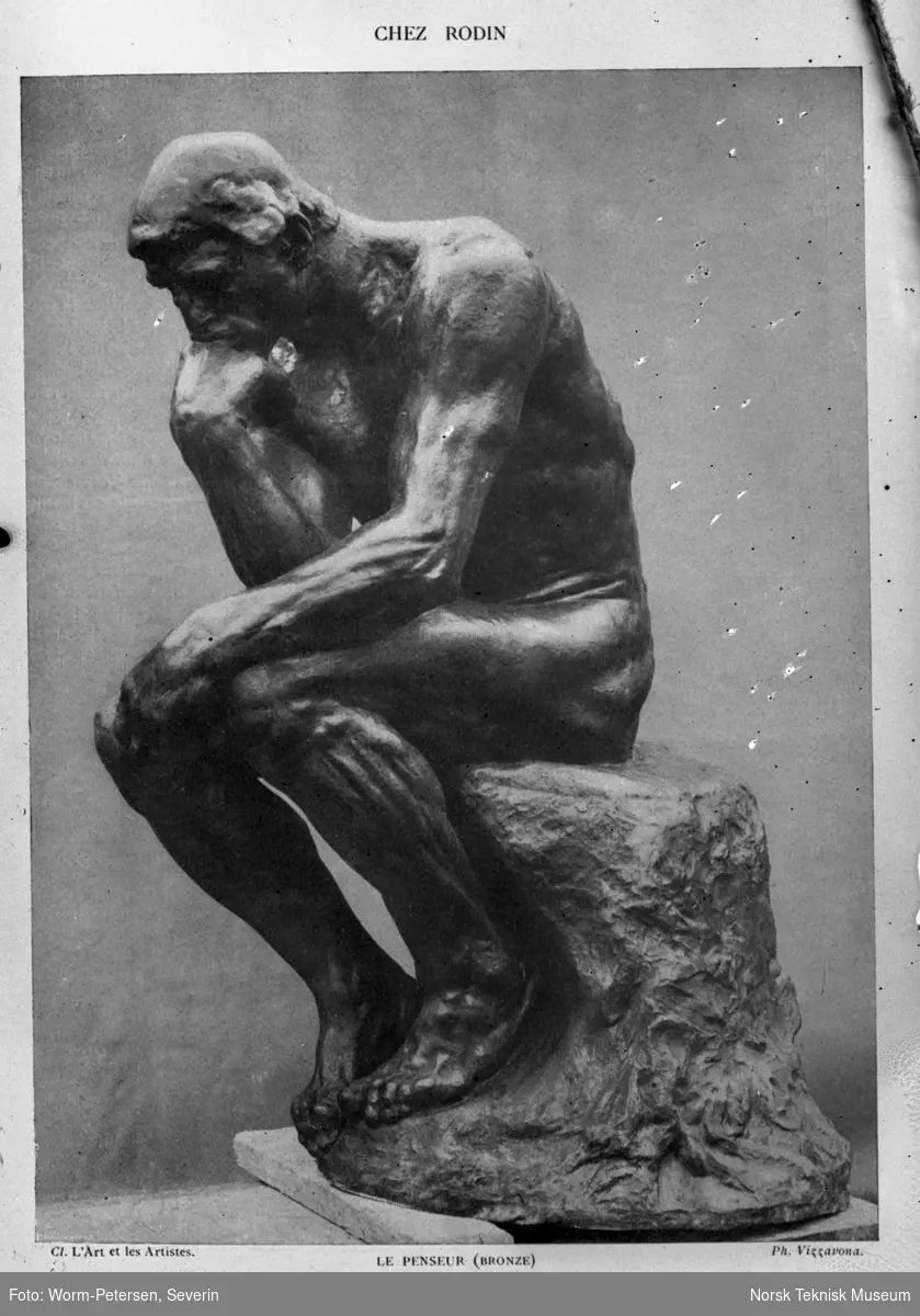 Avfotograferinger av kunst, Rodin, Tenkeren.