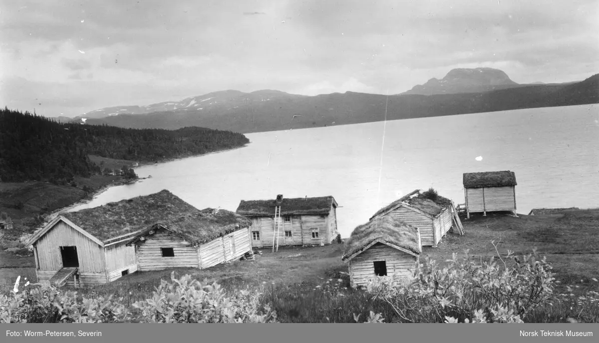 Røssvassholmen gård med Røssvatnet