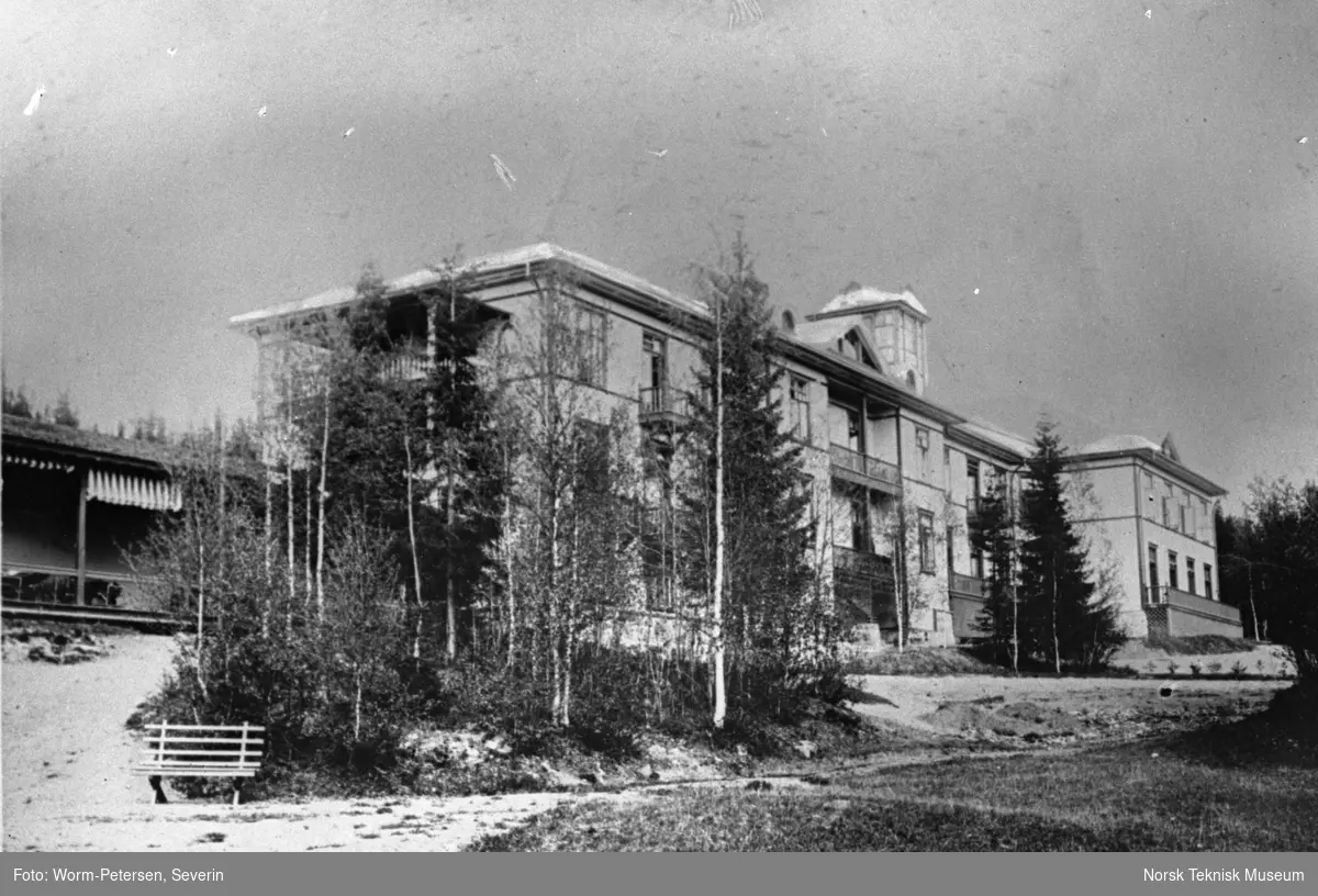 Bygning, trolig sanatorium, ukjent sted