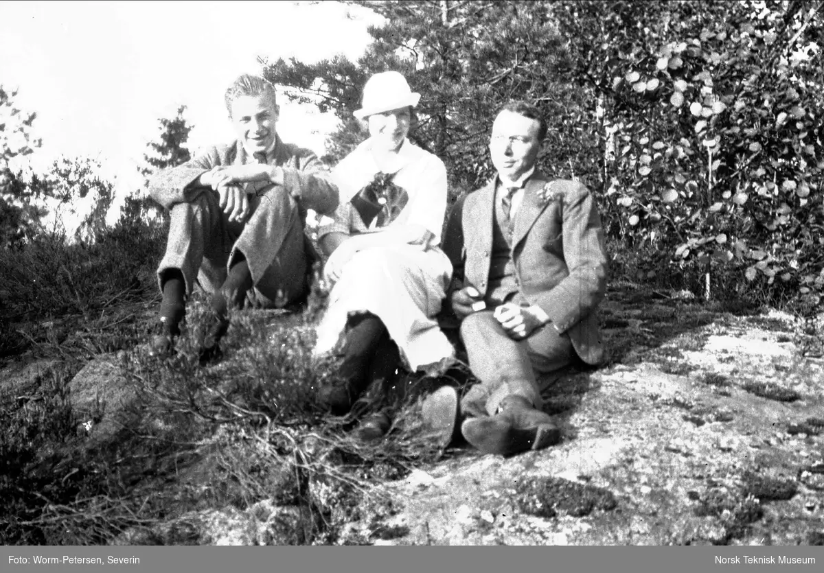 Gruppe på landtur