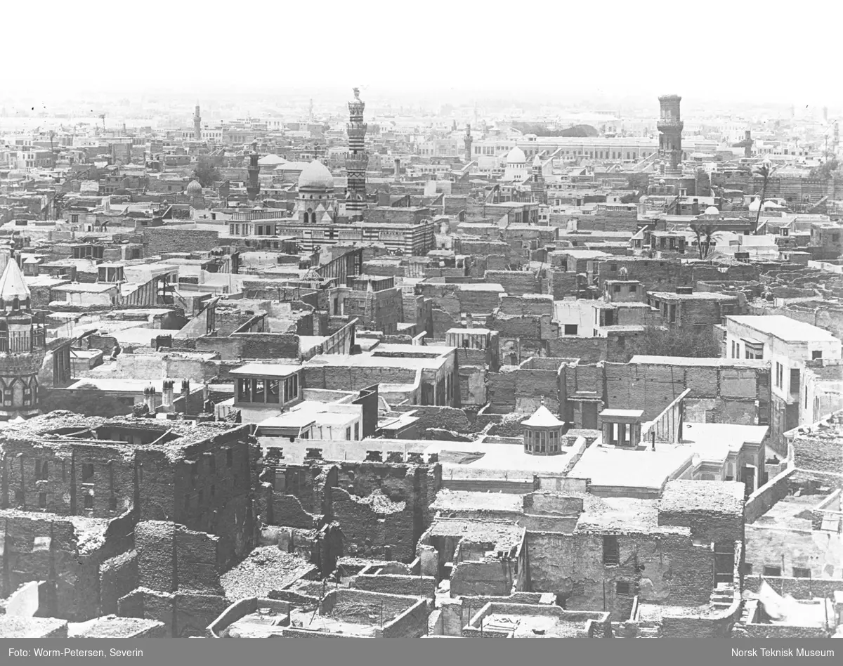 Panoramautsikt over Kairo