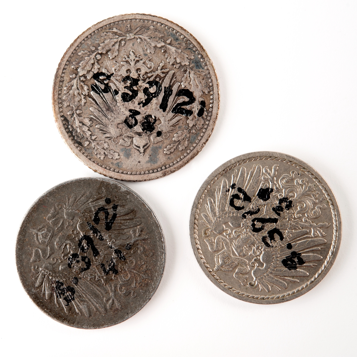 Tyskt silvermynt, 5 pfennig från 1902.