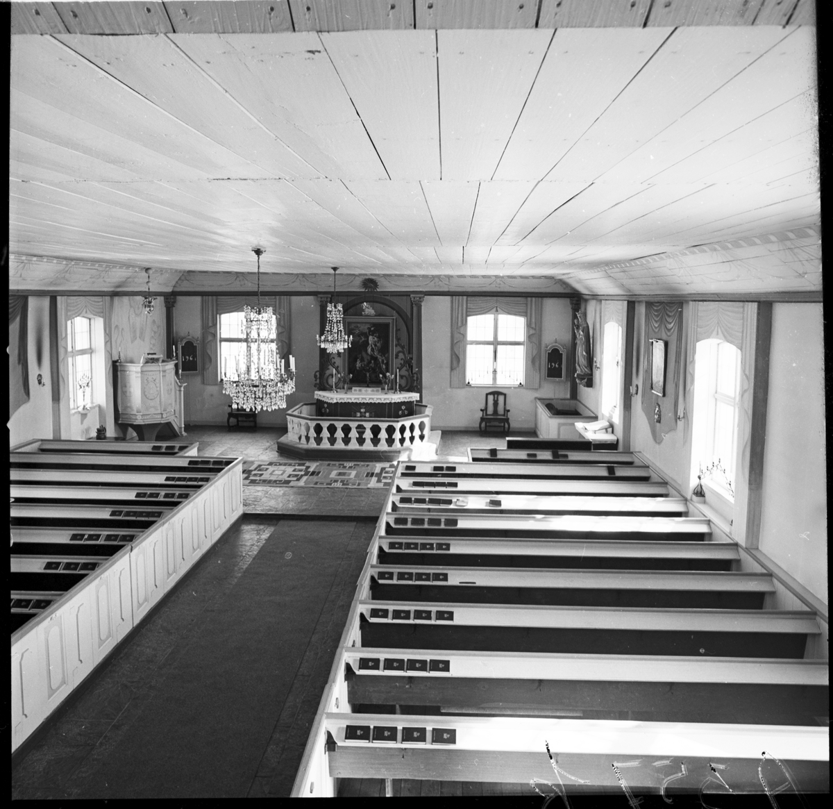 Interiör Billingsfors kyrka.