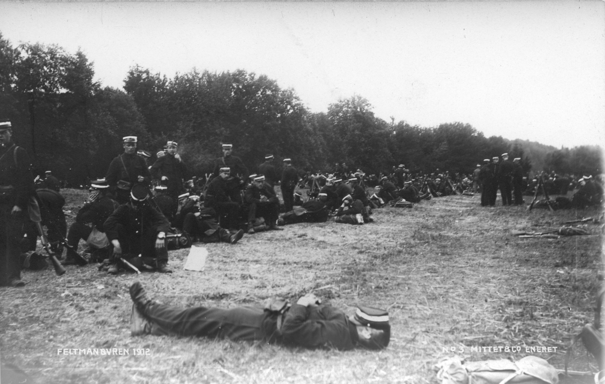 Feltmanøver 1912.Postkort