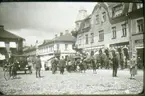 Cirkus Strassburgers elefanter på torget.